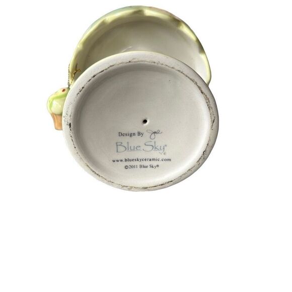 Blue Sky Ceramics Cupcake yellow pastel stand - Picture 3 of 5